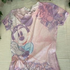 Disney Girl Beautiful T-Shirt Minnie Pink/Purple